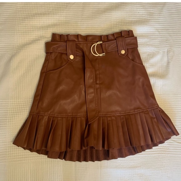 COPY - Zara Faux Leather Pleated Mauve Mini
Skirt, XSmall - Picture 7 of 7